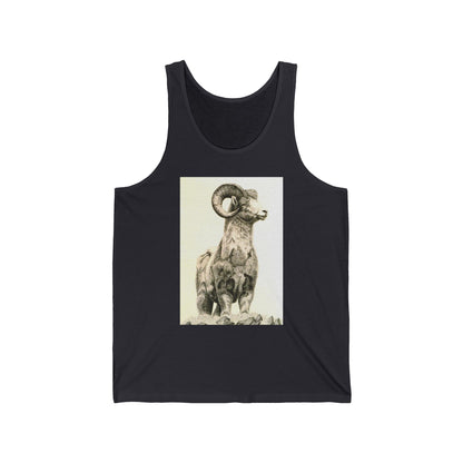 Ram Skull & Arrow Tank Top — Rustic Boho Graphic Tank