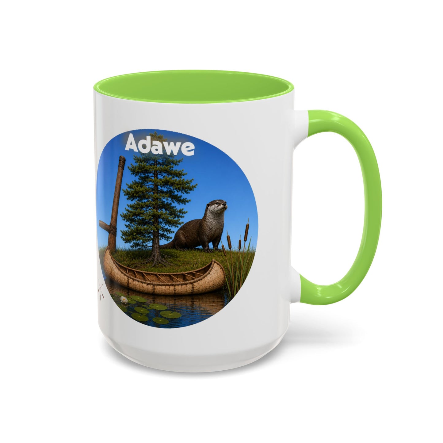 Ottawa Adawe Otter Canoe Mug — Nature Wildlife Coffee Cup (11oz & 15oz)