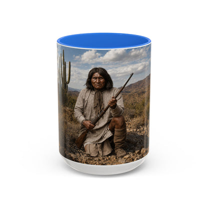 Ft. Sill Apache Desert Scene Coffee Mug — 'N'de' Southwest Landscape 11/15oz