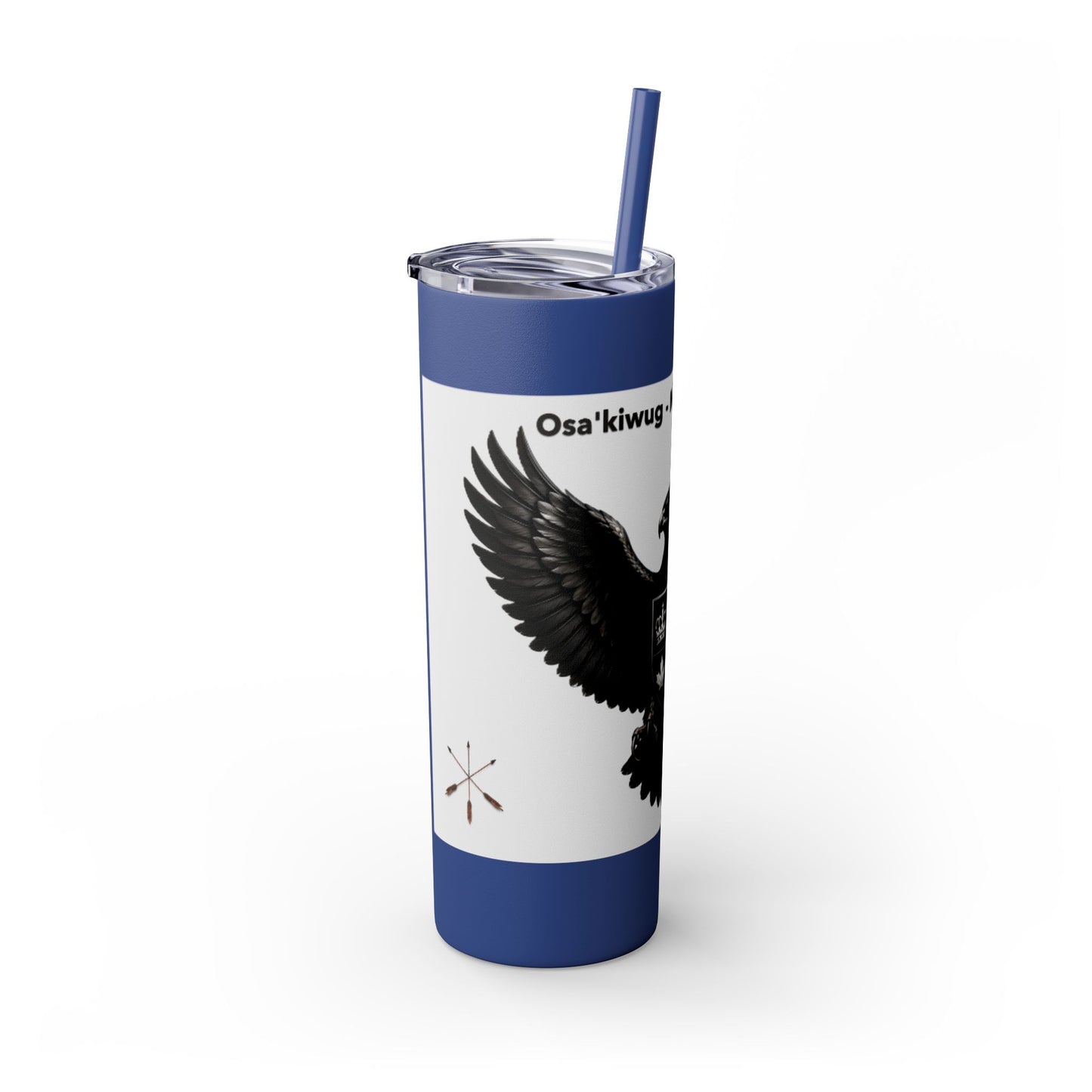 Sac Fox Skinny Tumbler with Straw, 20oz