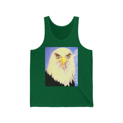 Eagle Portrait Tank Top – Patriotic Bald Eagle Graphic Tank
