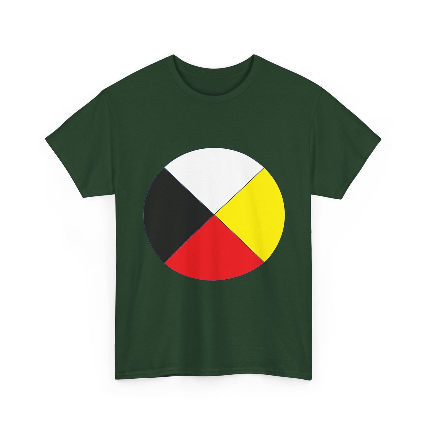 Native Medicine Wheel Tee — Four Directions Circle Design T-Shirt