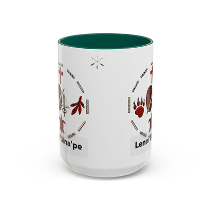 Delaware East Lenni Lenape Tribal Ceramic Mug – Native Symbols Coffee Cup (11oz/15oz)