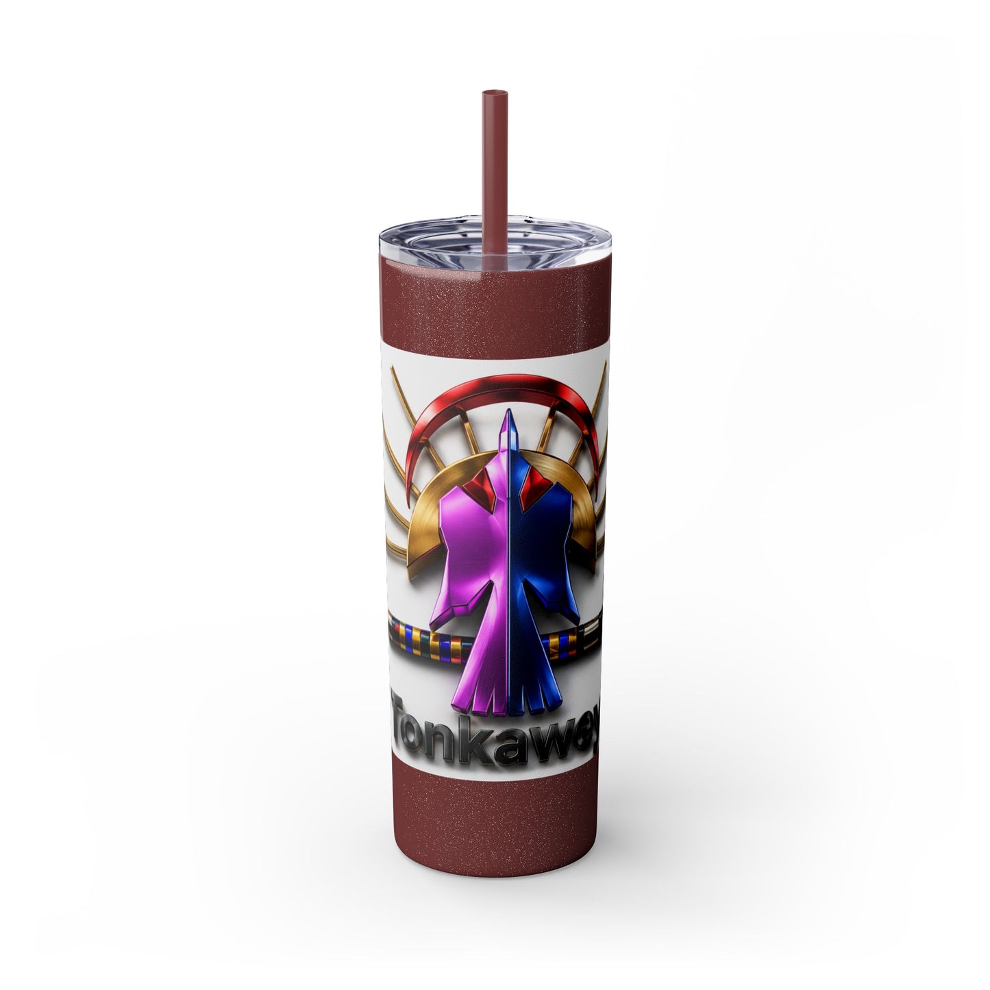 Tonkawa Skinny Tumbler with Straw, 20oz