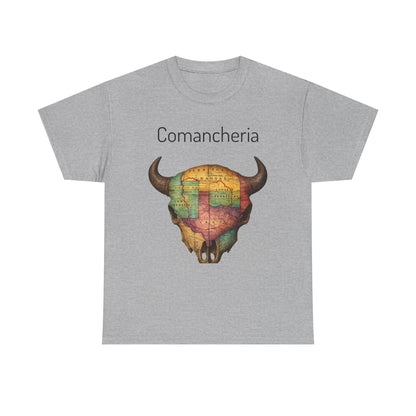 Comancheria Buffalo Skull T-Shirt — Western Map Graphic Tee
