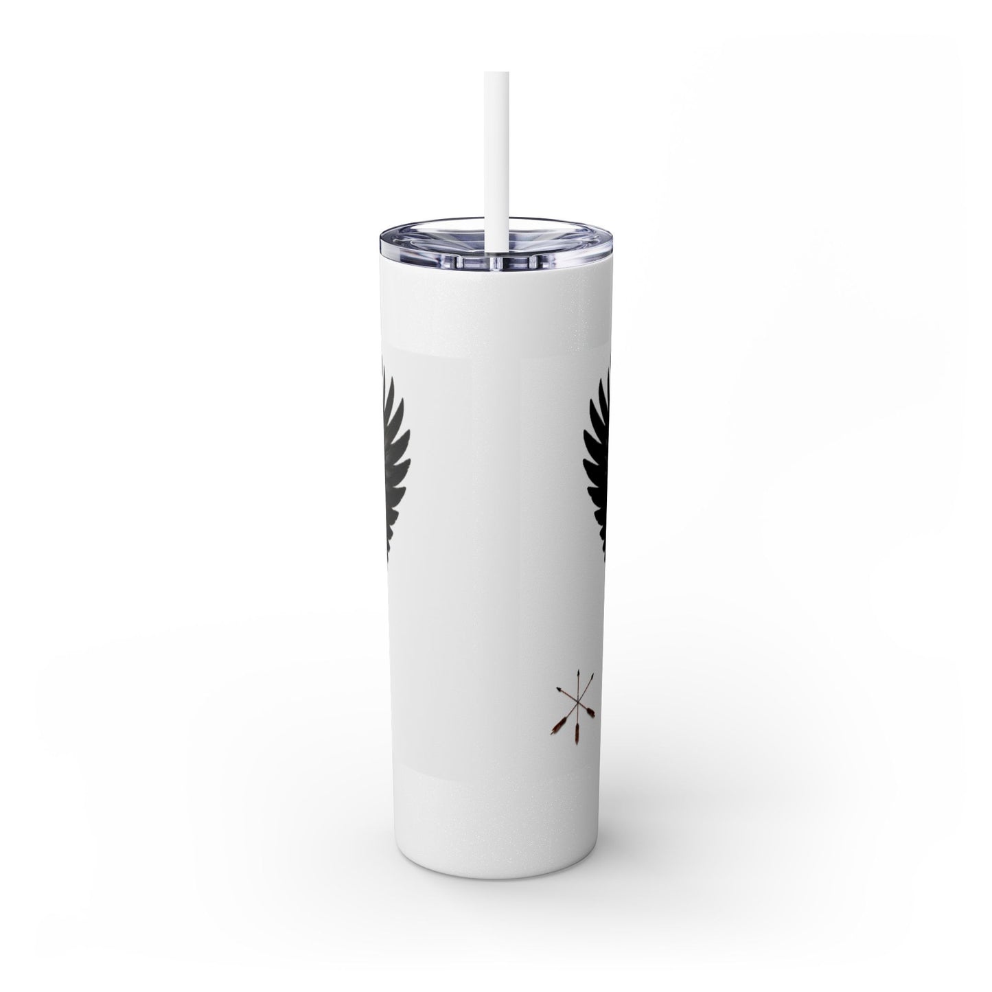 Sac Fox Skinny Tumbler with Straw, 20oz