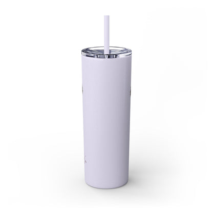 Delaware West Turtle Skinny Tumbler 20oz — Colorful Sea Turtle Travel Cup with Straw