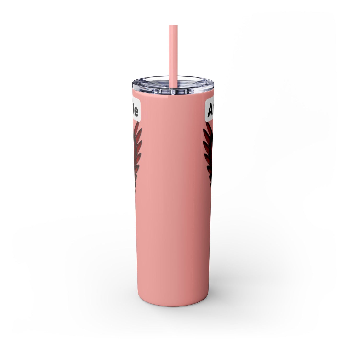 AQ Skinny Tumbler with Straw, 20oz