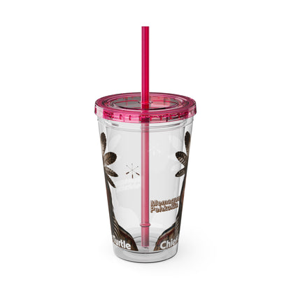 Miami Chief Little Turtle Sunsplash 16oz Tumbler with Straw