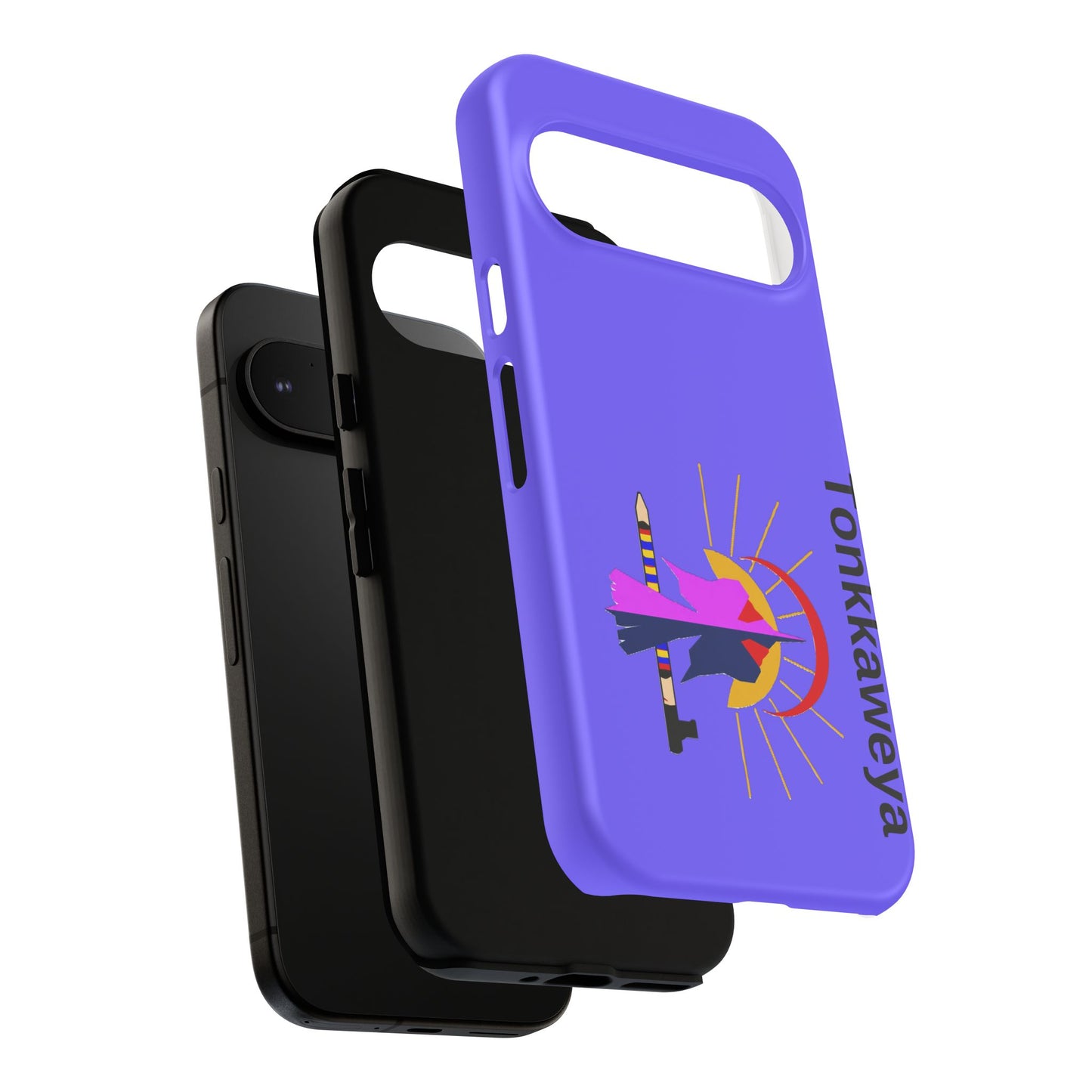 Tonkawa Phone Case — Tonkkaweya Sunrise Design (Protective Purple Hard Shell)