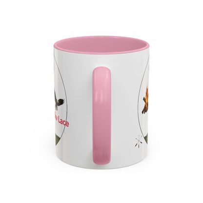Kialegee Adventure Mug — 'Ekv Lace' Cross, Eagle & Campfire Ceramic Coffee Cup (11oz/15oz)