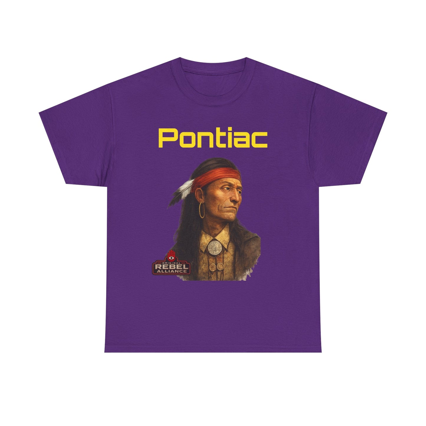 Pontiac Portrait T‑Shirt — Native Chief Graphic Tee