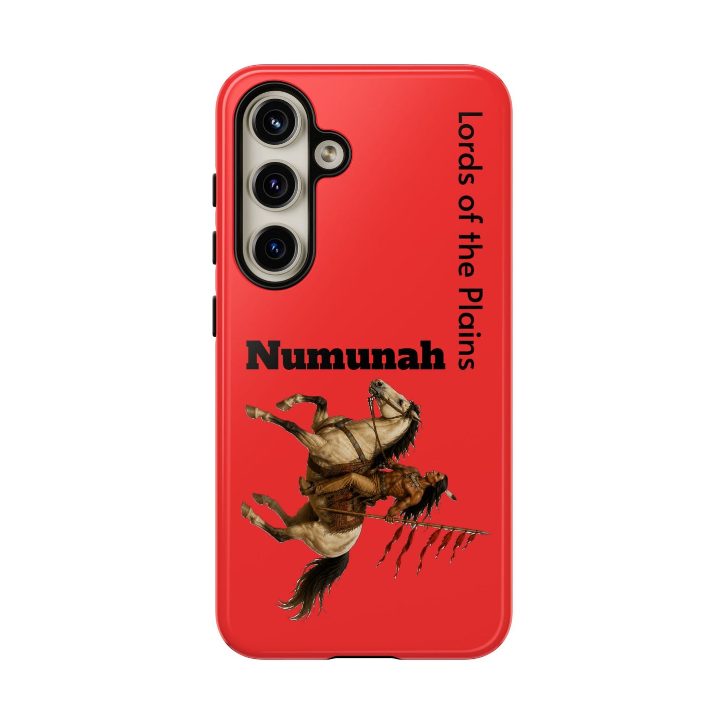 Comanche Numunah Horse Phone Case — 'Lords of the Plains' Red Protective Case