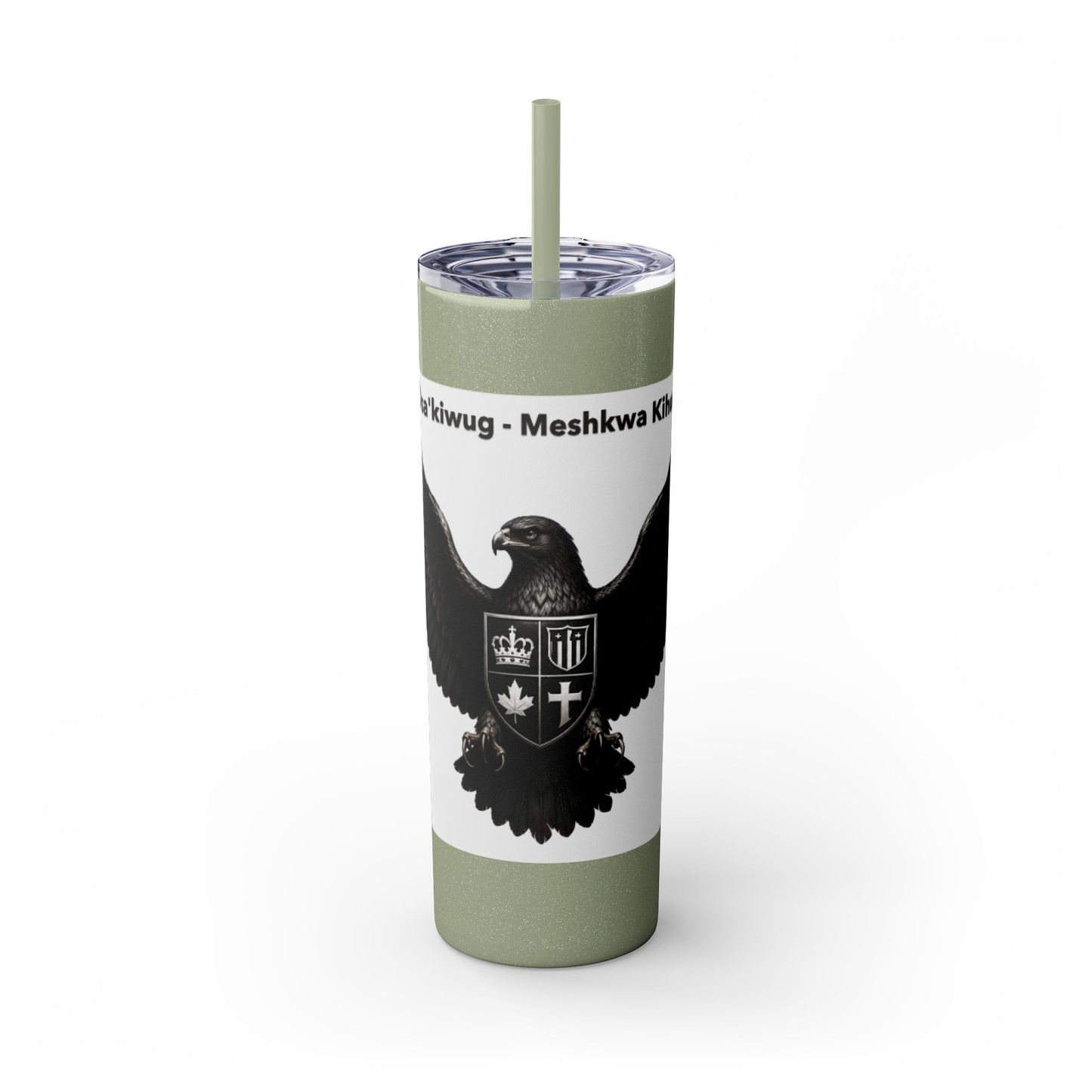 Sac Fox Skinny Tumbler with Straw, 20oz