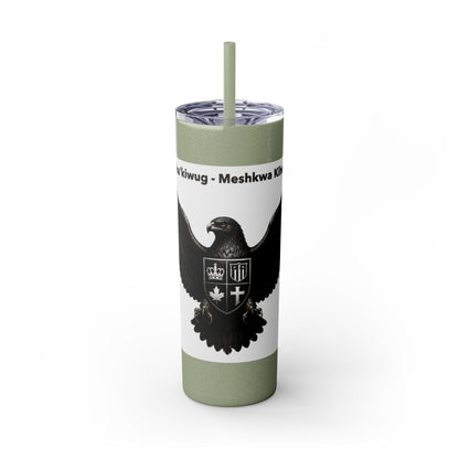 Sac Fox Skinny Tumbler with Straw, 20oz