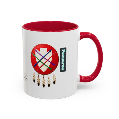 Peoria Powawera Dreamcatcher Coffee Mug — Colorful 11oz & 15oz Ceramic
