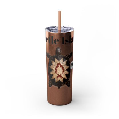 Wyandotte Skinny Tumbler with Straw, 20oz