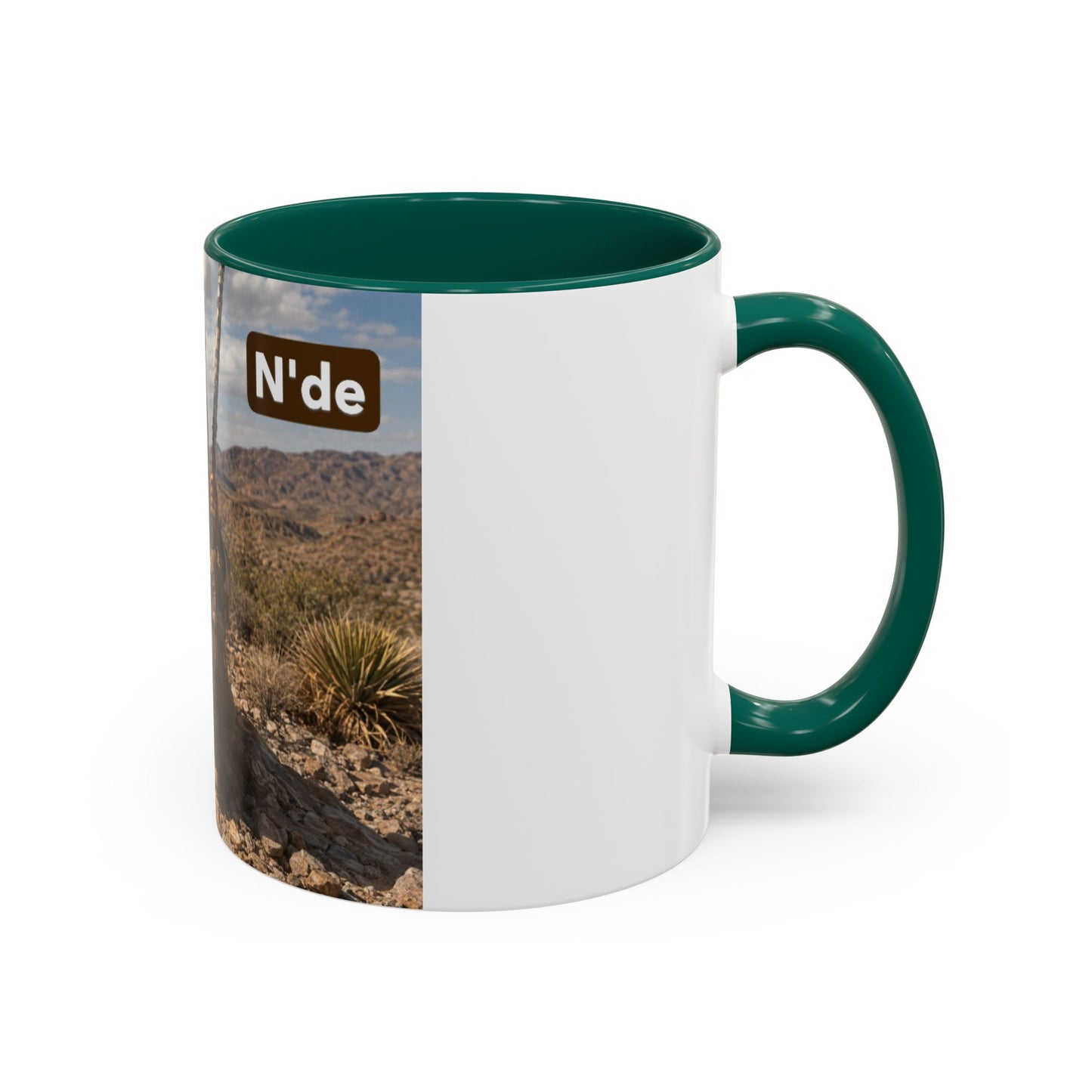 Ft. Sill Apache Desert Scene Coffee Mug — 'N'de' Southwest Landscape 11/15oz