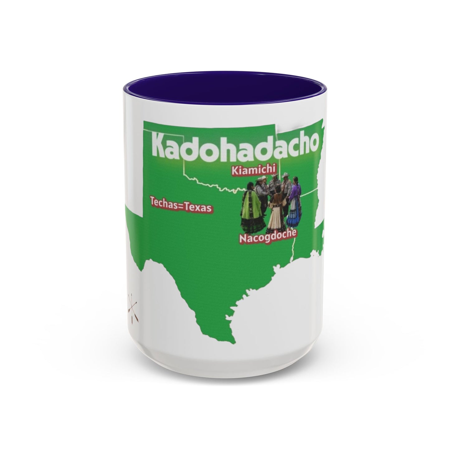 Caddo Kadohadacho Tribal Map Mug — Texas & Nacogdoches Native Pride Coffee Cup (11oz/15oz)