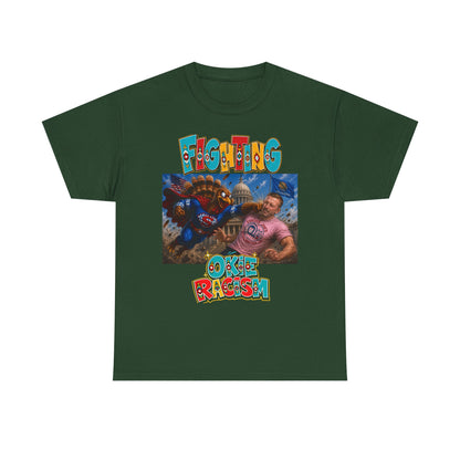 Turkey Fighting Racism Graphic Tee — Bold Retro Photo Design