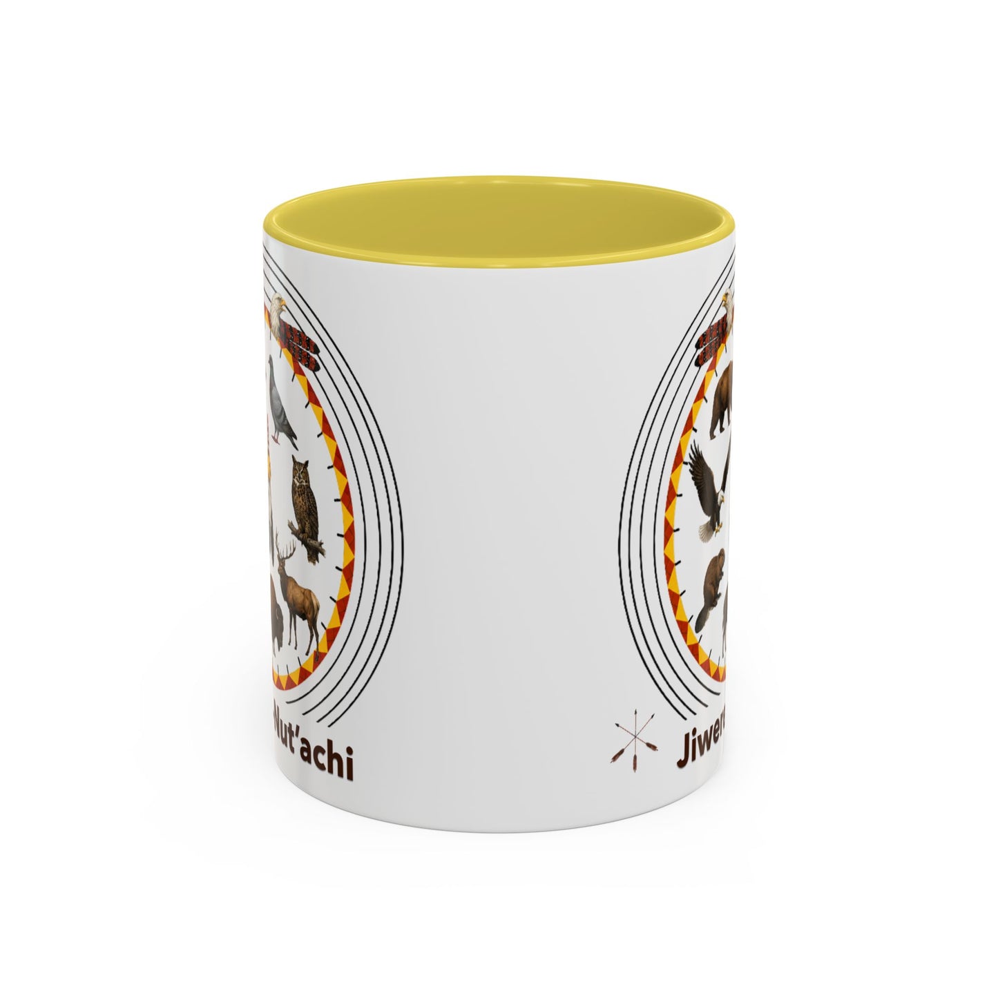 Otoe Missouria Native Animal Circle Mug – 'Jiwere-Nut'achi' Illustrated Coffee Cup (11oz/15oz)