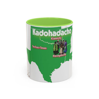 Caddo Kadohadacho Tribal Map Mug — Texas & Nacogdoches Native Pride Coffee Cup (11oz/15oz)