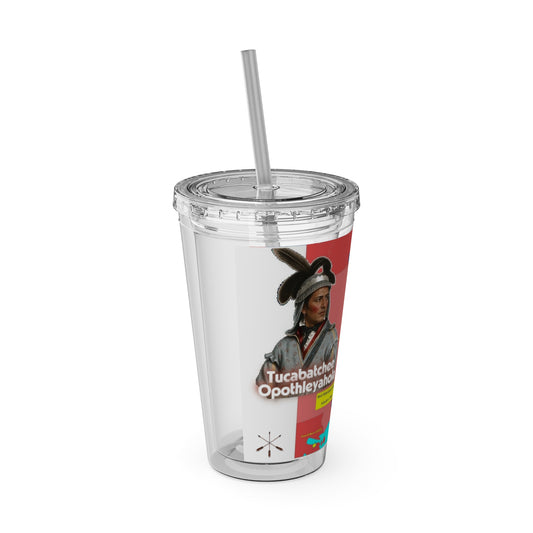 Opothleyahola Sunsplash Tumbler with Straw, 16oz