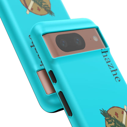 Osage Phone Case — Wazhahze Tribal Shield Design (Native Feather & Tomahawk)