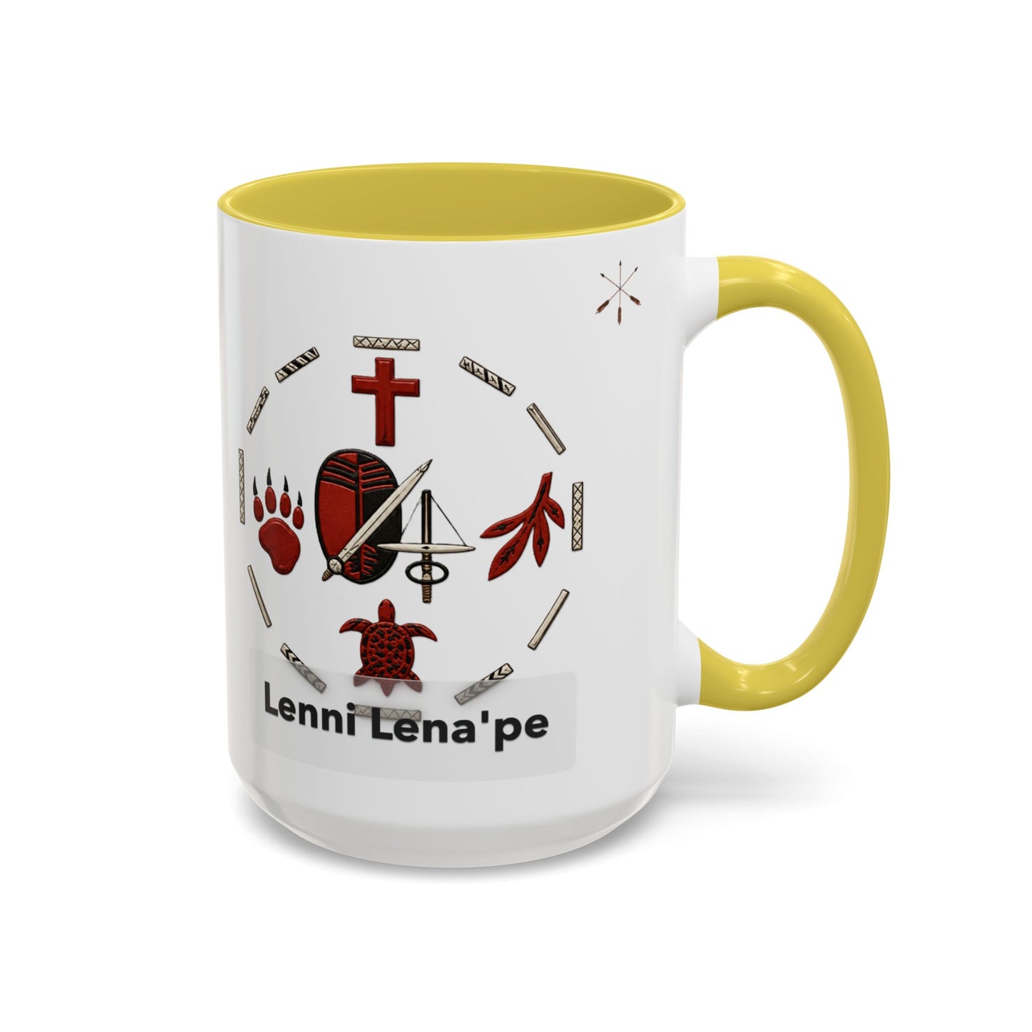 Delaware East Lenni Lenape Tribal Ceramic Mug – Native Symbols Coffee Cup (11oz/15oz)