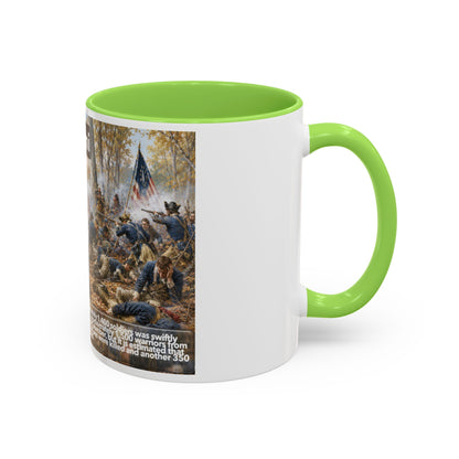 Miami History Battle Scene Mug — Military Vintage Illustration Coffee Cup (11oz/15oz)