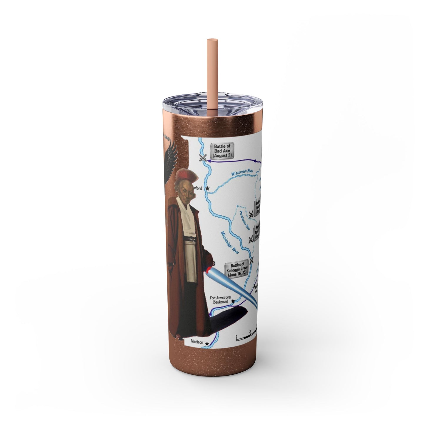 Blackhawk Skinny Tumbler 20oz – "BlackHawk could teach Yoda" Design