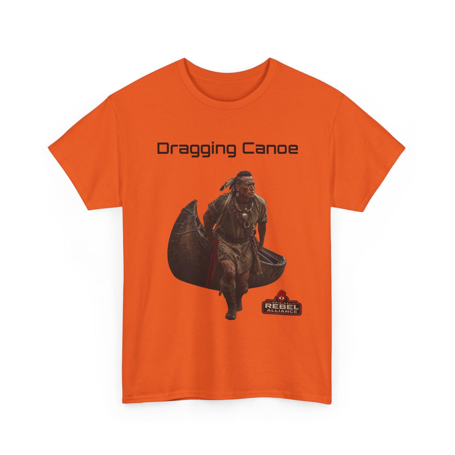Dragging Canoe Canoe Warrior T-Shirt — Native American Historical Tribute Tee