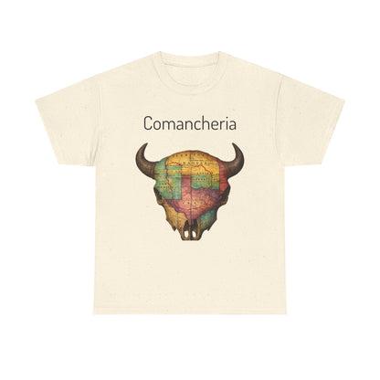 Comancheria Buffalo Skull T-Shirt — Western Map Graphic Tee
