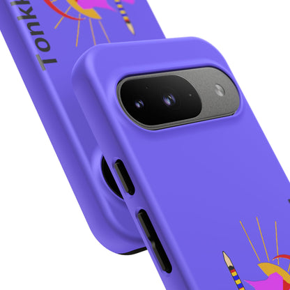 Tonkawa Phone Case — Tonkkaweya Sunrise Design (Protective Purple Hard Shell)