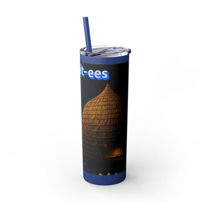 Wichita Skinny Tumbler with Straw, 20oz