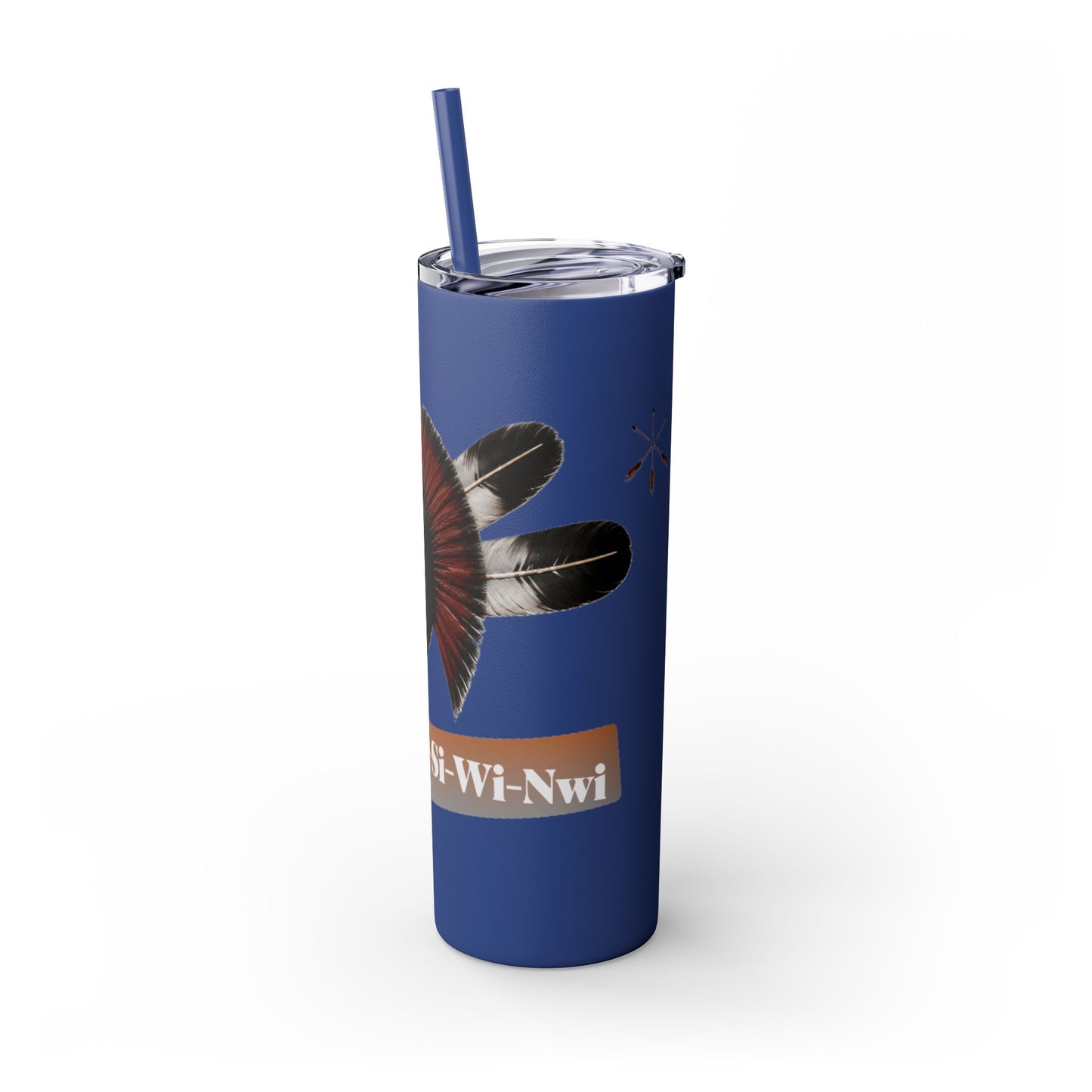 Shawnee Absentee Skinny Tumbler with Straw, 20oz