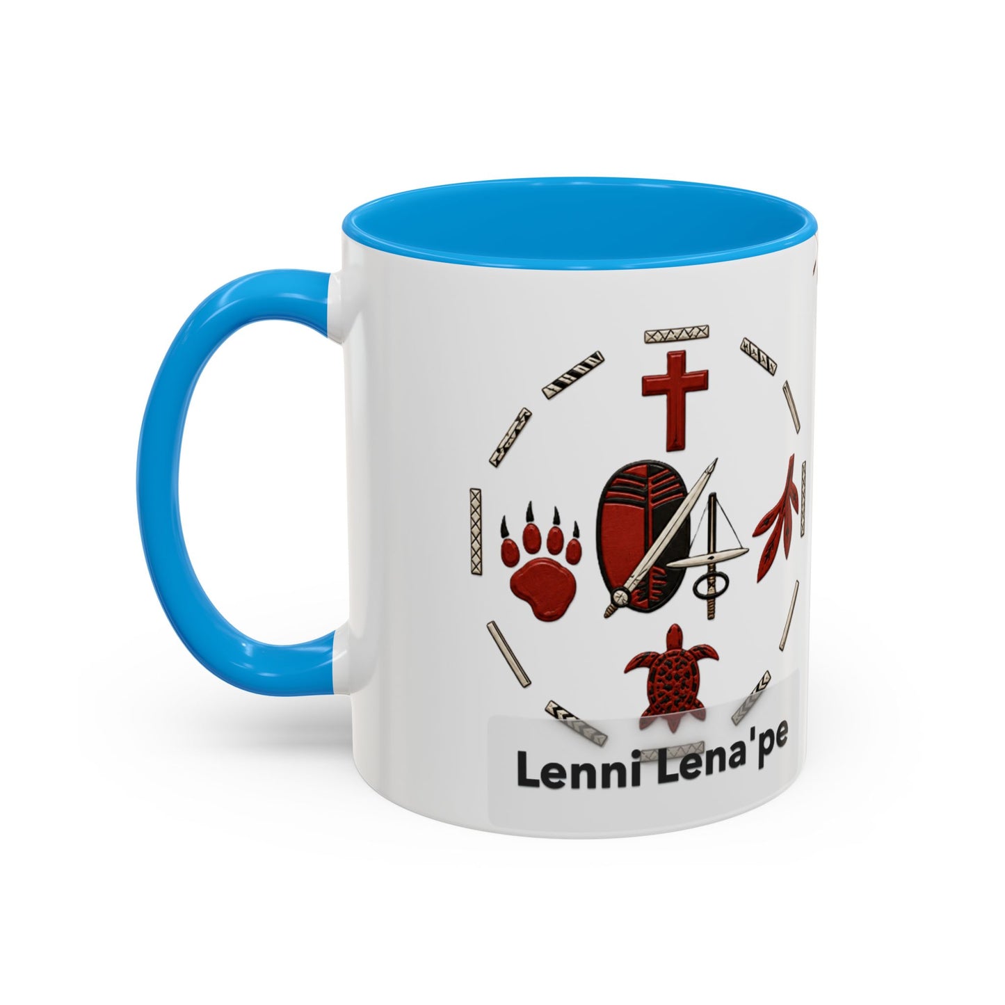 Delaware East Lenni Lenape Tribal Ceramic Mug – Native Symbols Coffee Cup (11oz/15oz)
