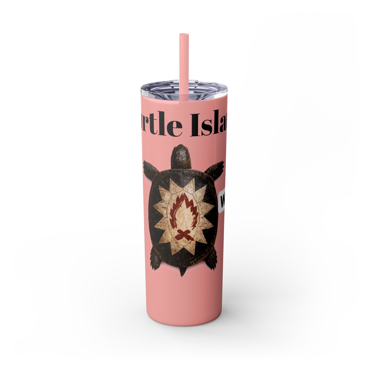 Wyandotte Skinny Tumbler with Straw, 20oz