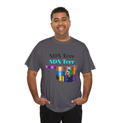 NDN Terr Oklahoma Map Tee — Native Pride Graphic T-Shirt with Arrows