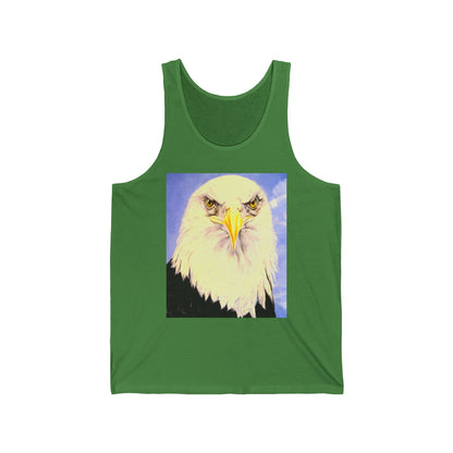 Eagle Portrait Tank Top – Patriotic Bald Eagle Graphic Tank