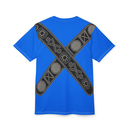 Bandolier 3Gear-Striped Cross Tee — Industrial X Graphic T-Shirt