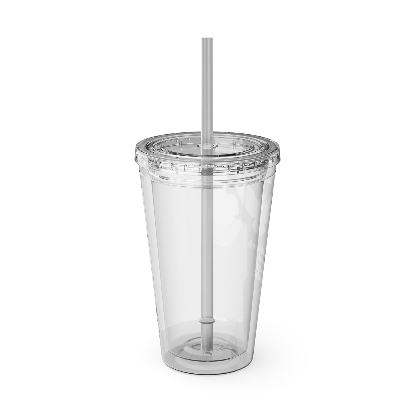 Blackhawk 16oz Tumbler with Straw — Illustrated Map & Raven Design