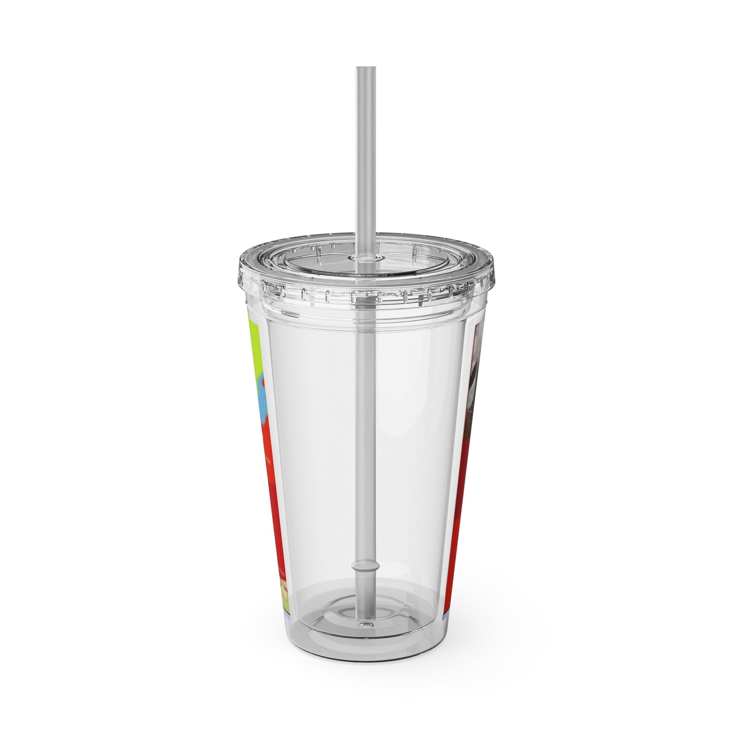 Pontiac Indigenous Nations Map Tumbler — 16oz Sunsplash Straw Cup