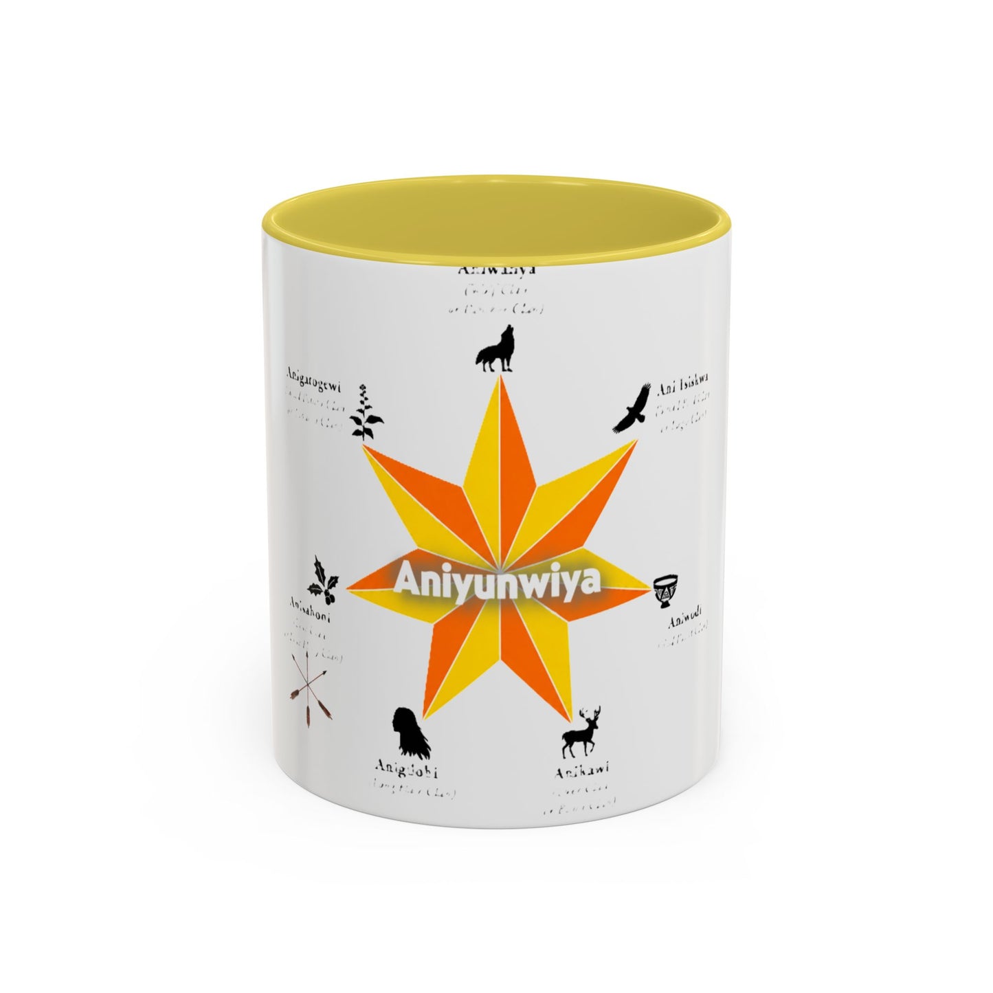 Aniyunwiya Star Map Coffee Mug — Native Seneca/Onondaga Language Names