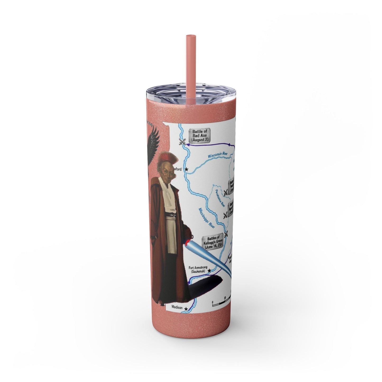 Blackhawk Skinny Tumbler 20oz – "BlackHawk could teach Yoda" Design