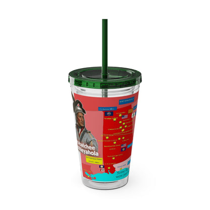 Opothleyahola Sunsplash Tumbler with Straw, 16oz