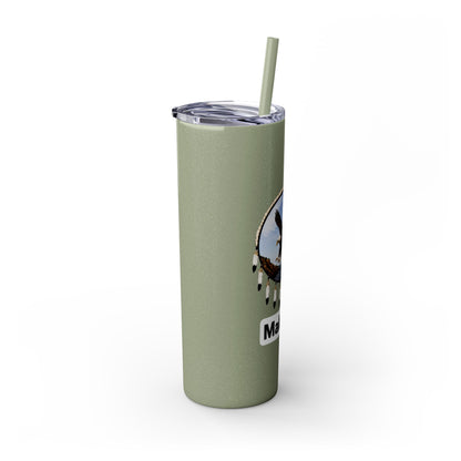 Modoc Eagle Skinny Tumbler – 20oz Straw Travel Cup (Maklaks)