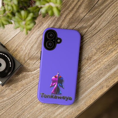 Tonkawa Phone Case — Tonkkaweya Sunrise Design (Protective Purple Hard Shell)