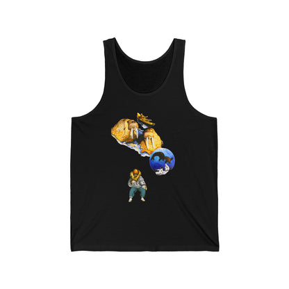 Walrus Tank Top — Explorer Illustration & Crossed Arrows Graphic
