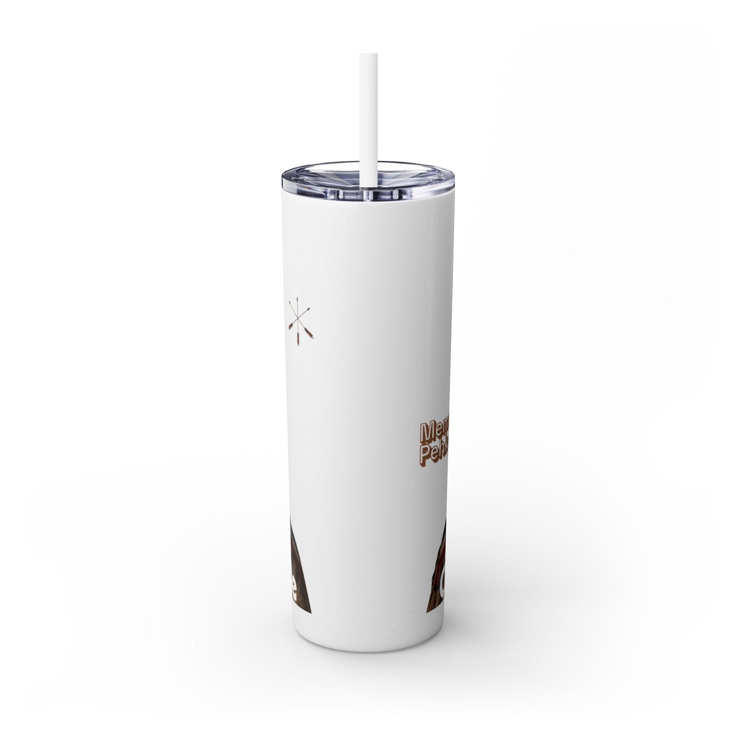 Miami 20oz Skinny Tumbler with Straw — Native Chief Portrait Travel Cup